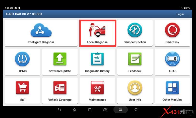 Enable heavy-duty truck diagnostic function of Launch X431 PAD