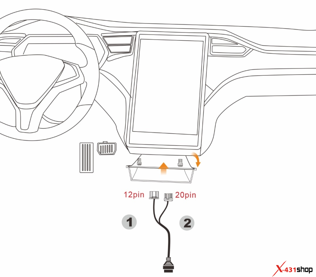 Launch X431 Tesla Cables Function and Wiring