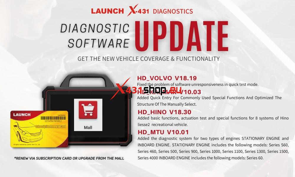 LAUNCH X431 diagnostic software update 20231020