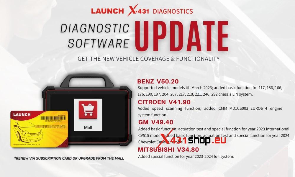 launch x431 update Benz till 2023
