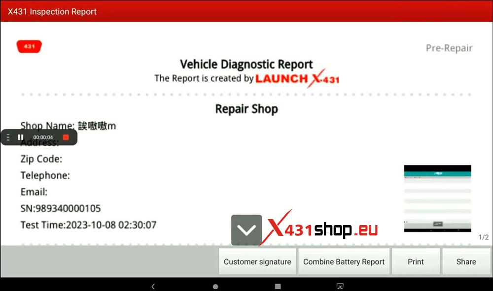 launch-x431-scan-qr-code-to-share-diagnostic-report-3