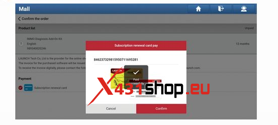 How to activate launch x431 immo card