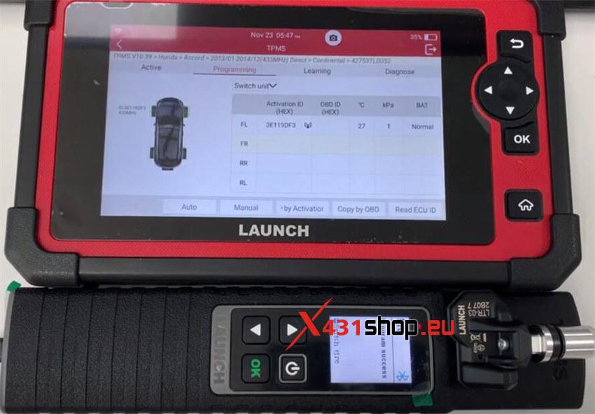Launch X431 CRP919E TPMS Function and Battery Test Function