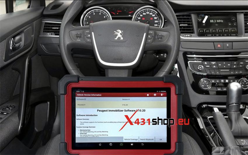LAUNCH X431 IMMO Plus_Elite programming Peugeot 308(All Key Lost)