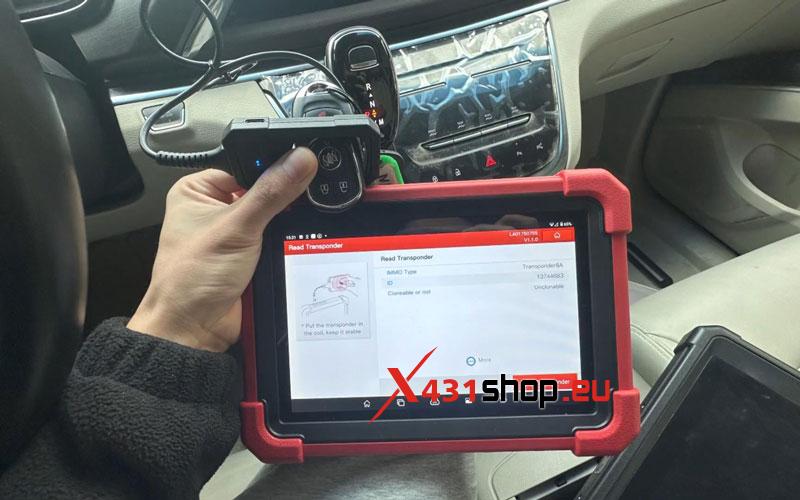 Launch X431 IMMO Plus + Key Programmer Adds Buick Enclave Key