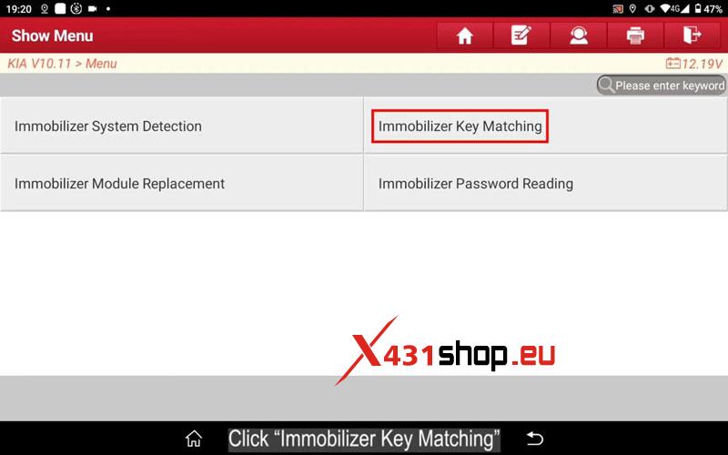 Launch X431 IMMO Elite + Key Programmer Add KIA Optima ID47 Key