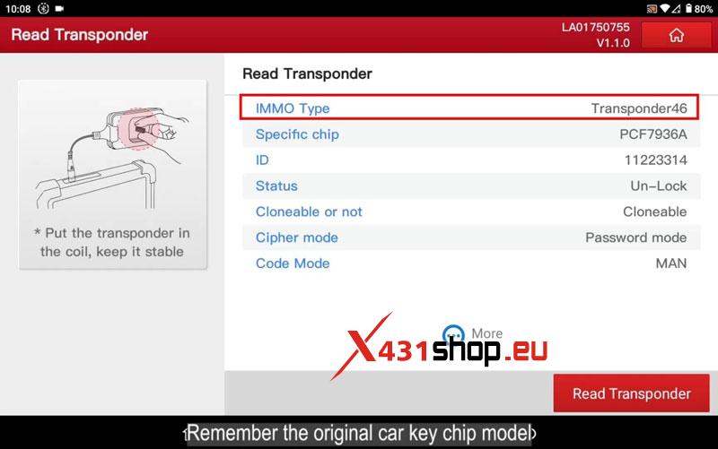 LAUNCH X431 IMMO PLUS + Key Programmer Add Toyota Key