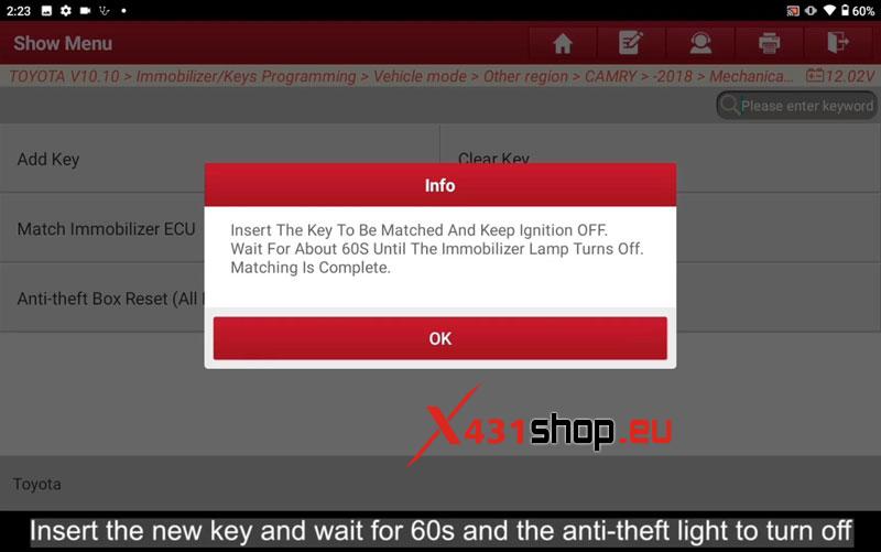LAUNCH X431 IMMO PLUS + Key Programmer Add Toyota Key