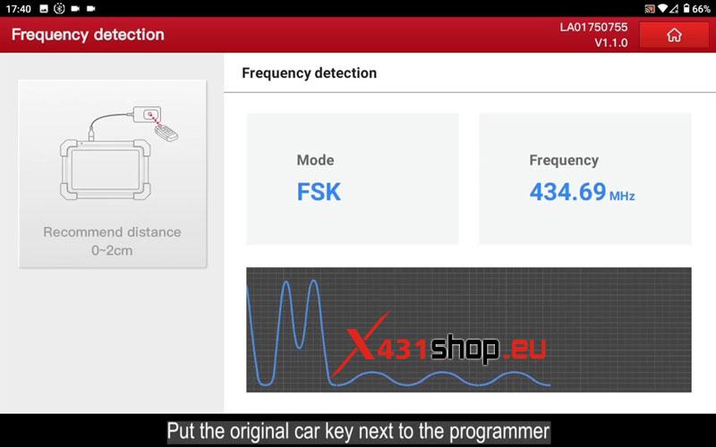 Launch X431 Key Programmer + IMMO Plus Adds Honda BRV ID47 Key