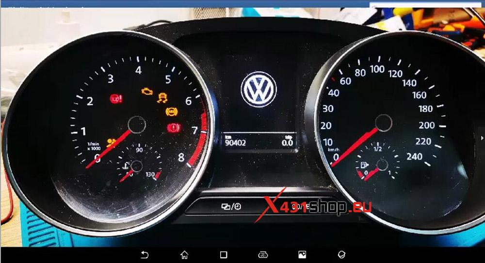 Read 2016 VW Polo MQB NEC35XX IMMO Data by Launch X431 PAD VII