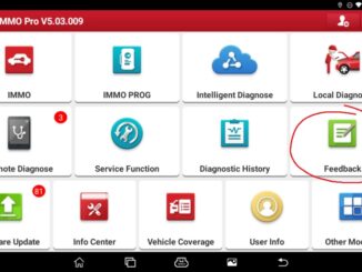 How to submit diagnostic feedback on LAUNCH X431 IMMO Pro