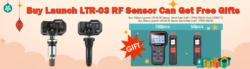 X431Shop.eu Launch LTR-03 RF Sensor Sale Poster