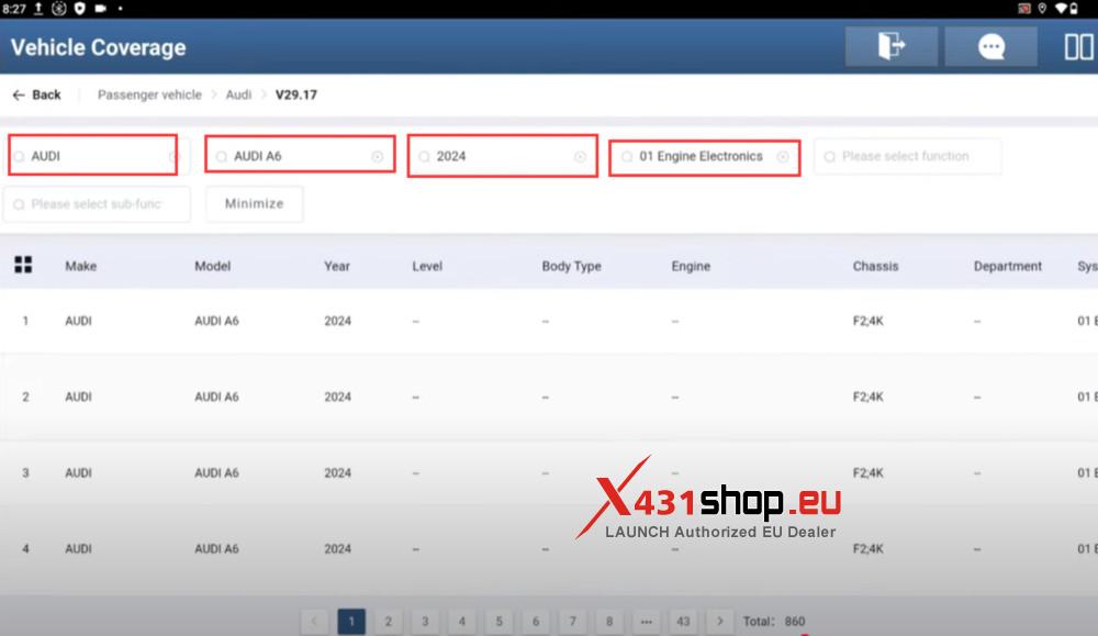 How to Use LAUNCH Coverage Inquiry to Check Your Vehicle and Feature (4)