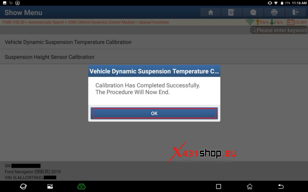 Ford Navigator Vehicle Dynamic Suspension Temperature Calibration (8)