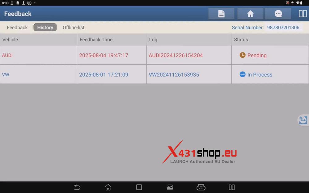 How to upload diagnostic logs on LAUNCH X431 Tool (7)