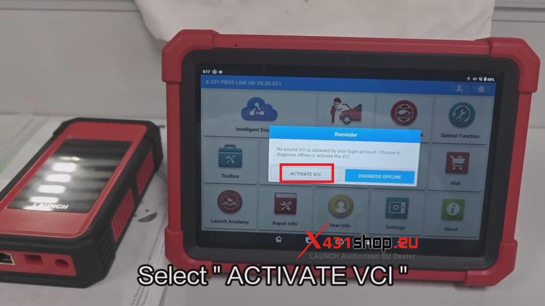 LAUCNH X431 PRO3 SmartLink Activate Step (3)