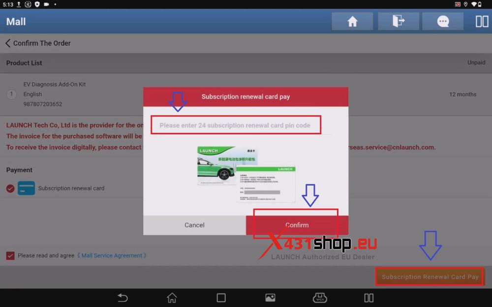 LAUNCH X431 Renewal Card Instructions (4)