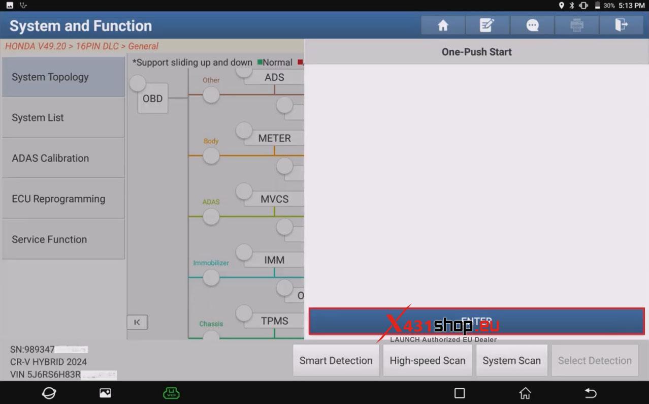 LAUNCH X431 Tool ECM PCM Replacement on 2024 Honda CR V (4)