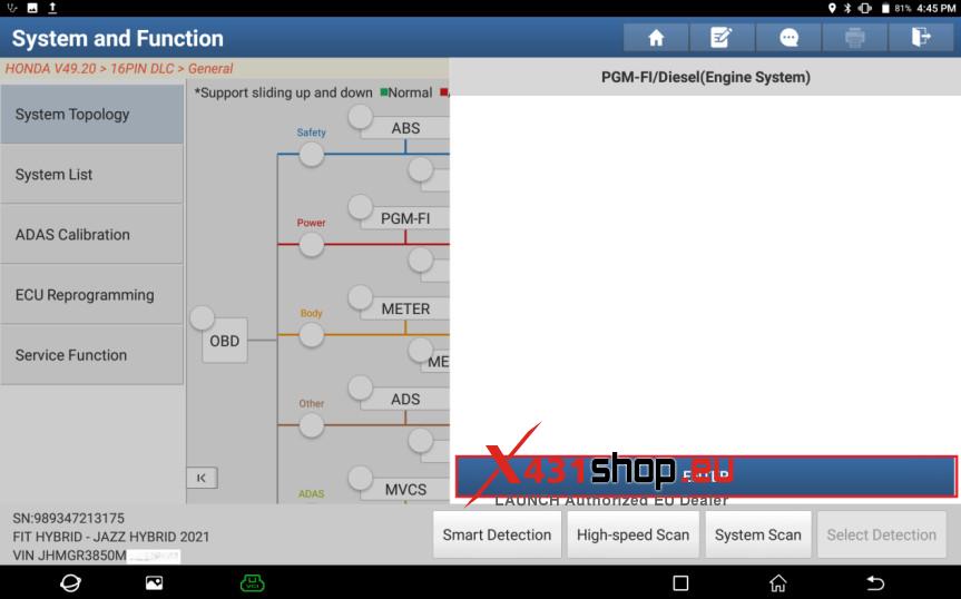 LAUNCH X431 Tool Honda JAZZ Crankshaft (CKP) Sensor Rematch (4)