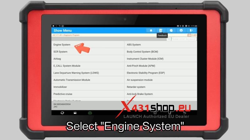 launch x431 pad v elite write injector data on 2018 jac junling (3)