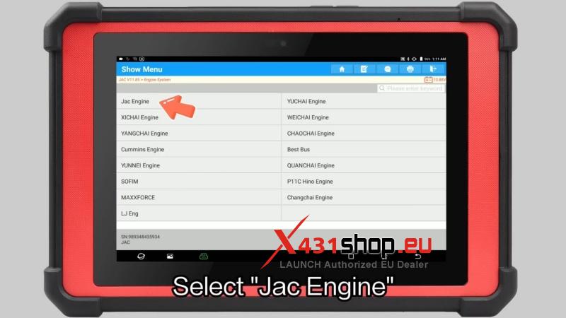 launch x431 pad v elite write injector data on 2018 jac junling (4)