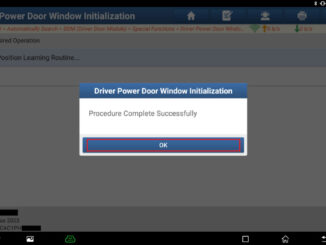 LAUNCH X431 Initialize Ford Nautilus driver power window (10)