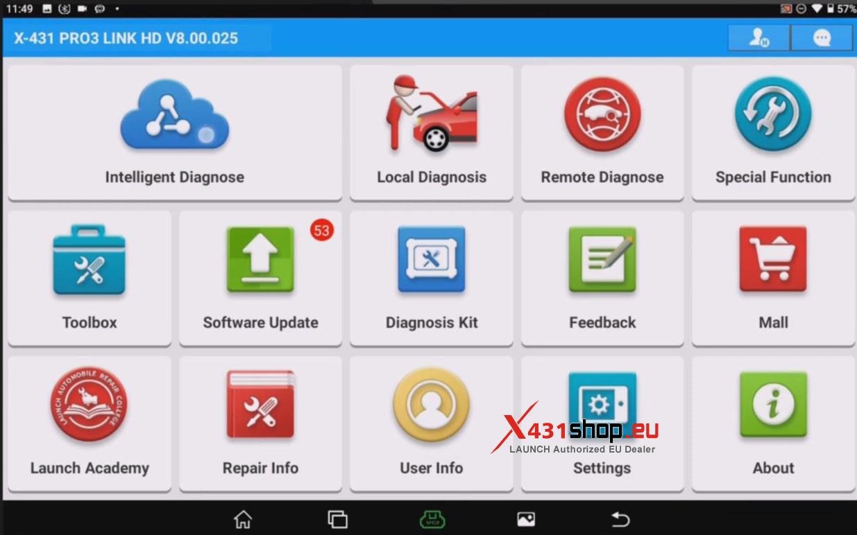 LAUNCH X431 Menu explained Intelligent or Local Diagnosis (1)