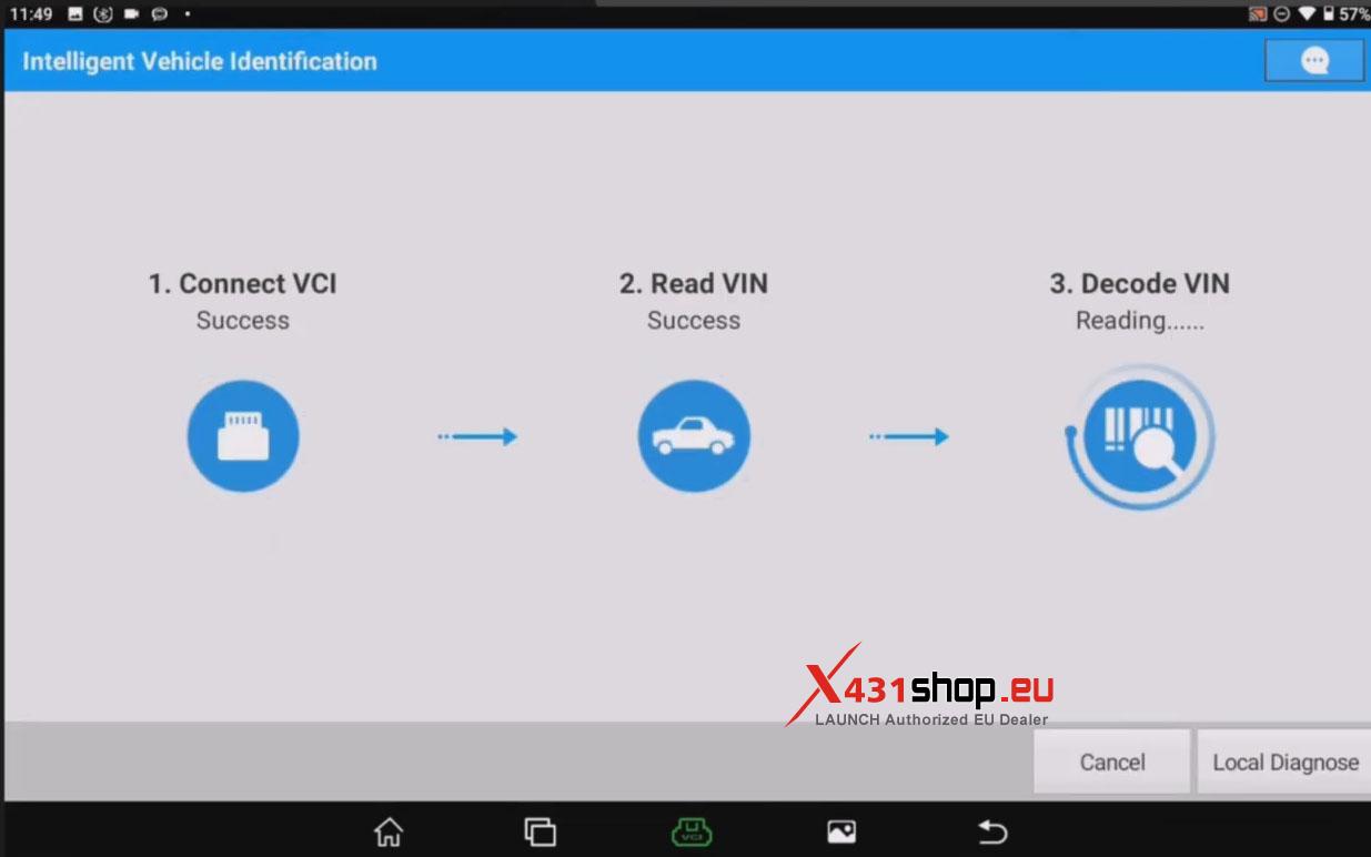 LAUNCH X431 Menu explained Intelligent or Local Diagnosis (2)