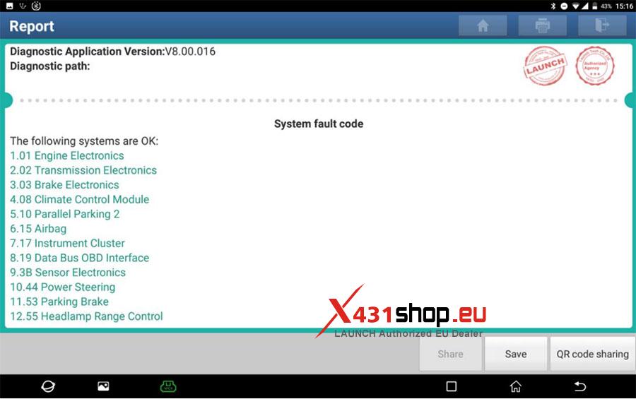 LAUNCH X431 PAD Online Programming Audi A6L Power Steering (20)