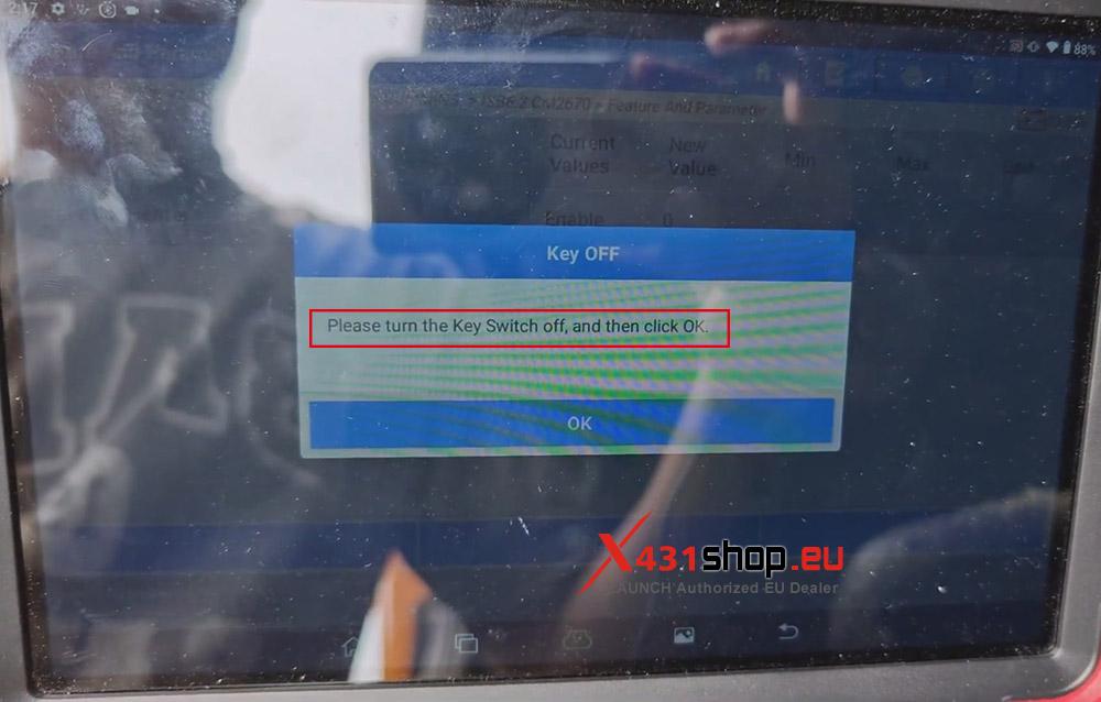 LAUNCH X431 PRO3 HD Disable Dongfeng Truck Intake Air Heater (15)