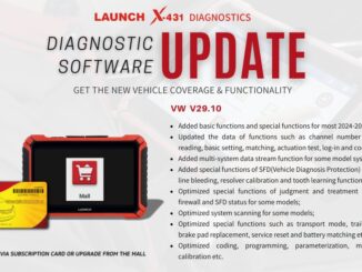 LAUNCH X431 September 2025 Update VW Software V29.10