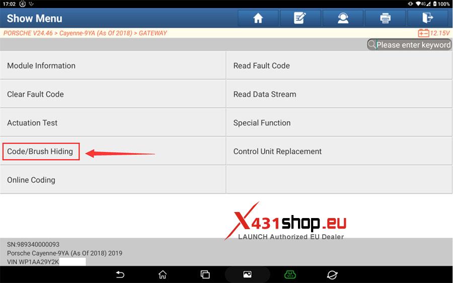 LAUNCH X431 Porsche Cayenne replace Lead acid battery match (2)