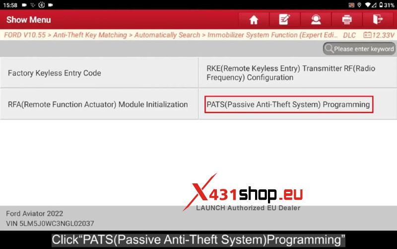 launch x431 immo plus program 2015 ford taurus smart key (5)