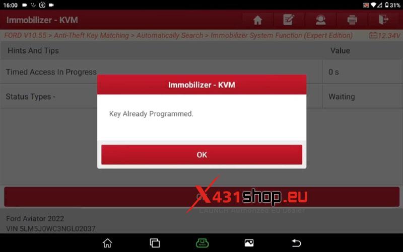launch x431 immo plus program 2015 ford taurus smart key (9)