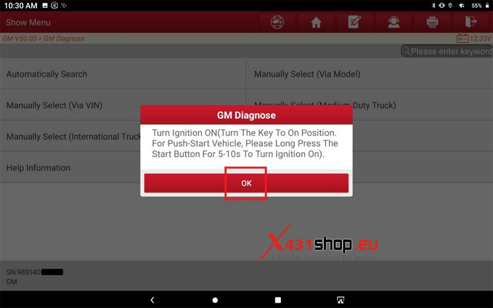 LAUNCH X431 PRO5 GM Chevrolet Suburban Engine Oil Type Setup (4)