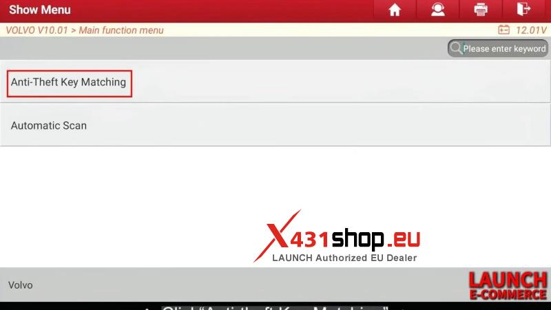 launch x431 immo elite program volvo s90 smart key matching (2)