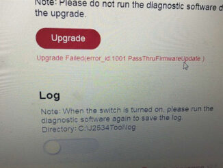 How to resolve LAUNCH SmartLink Upgrade Failed Error 1001
