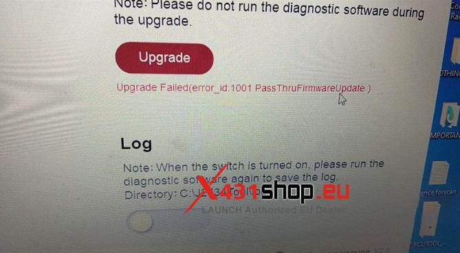 How to resolve LAUNCH SmartLink Upgrade Failed Error 1001 How to resolve LAUNCH SmartLink Upgrade Failed Error 1001