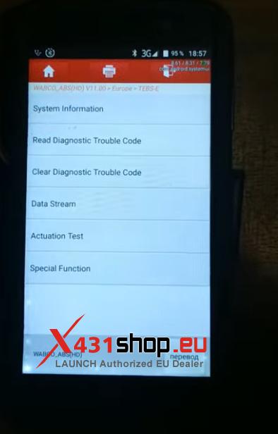 How to use LAUNCH X431 Tool Diagnostics TEBS E Trailer (2) How to use LAUNCH X431 Tool Diagnostics TEBS E Trailer (2)