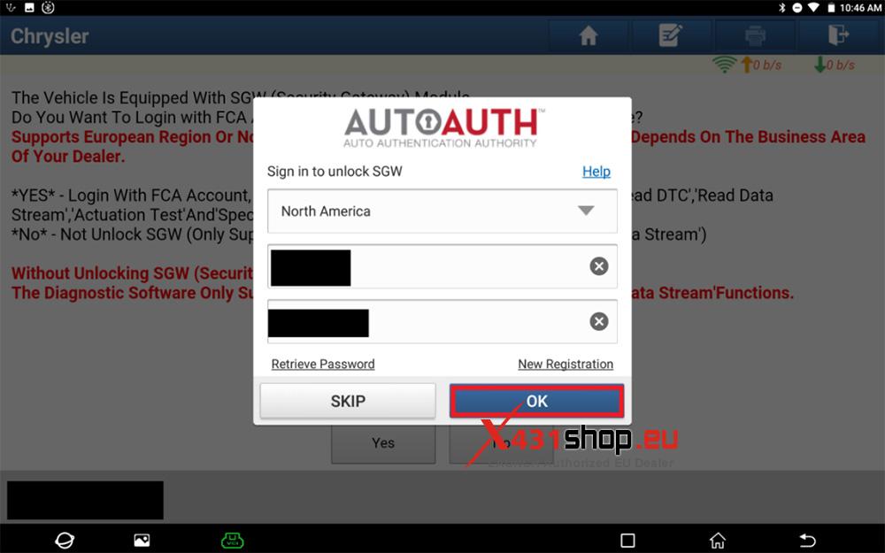 LAUNCH X431 PAD Reset Impact Event Fault for CHRYSLER Renegade(BV) (5)
