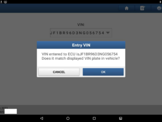 LAUNCH X431 PAD V ELITE Write VIN for Subaru Outback (8)