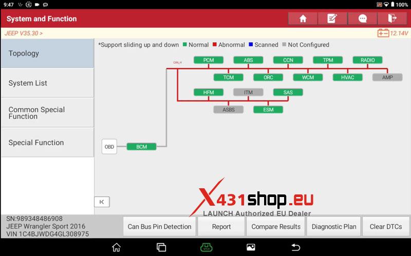 launch x431 pro3s elite review test diagnostics on a 2016 jeep 5