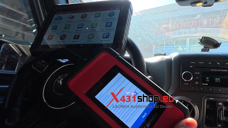 launch x431 pro3s elite review test diagnostics on a 2016 jeep 8