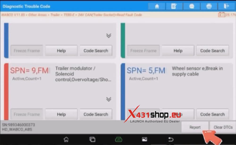 LAUNCH Trailer 16+7+7 Connectors Connect and Diagnose WABCO EBS (9)