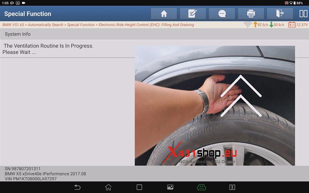 LAUNCH X431 PAD V ELITE BMW (F15) X5 Air Spring Replacement (13) LAUNCH X431 PAD V ELITE BMW (F15) X5 Air Spring Replacement (13)