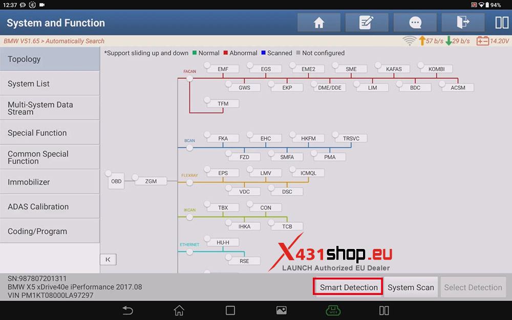 LAUNCH X431 PAD V ELITE BMW (F15) X5 Air Spring Replacement (3) LAUNCH X431 PAD V ELITE BMW (F15) X5 Air Spring Replacement (3)