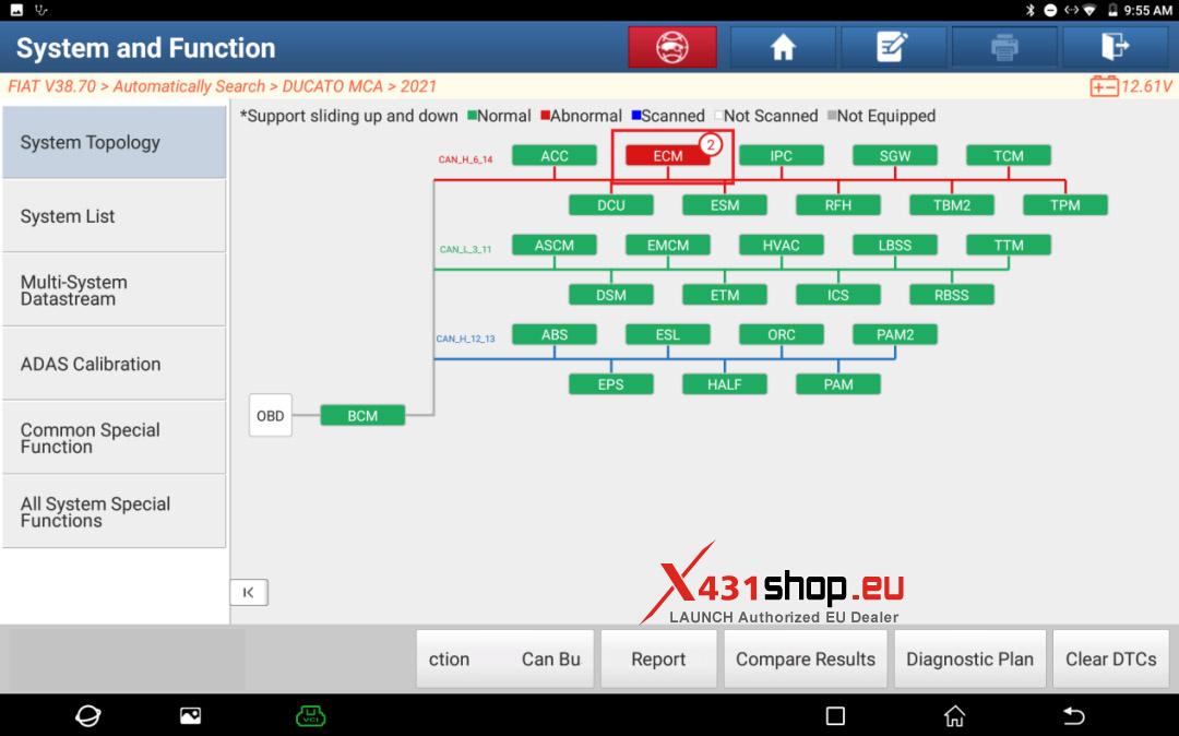 LAUNCH X431 FIAT Ducato MCA EGR Low Pressure Valve Replacement (6)