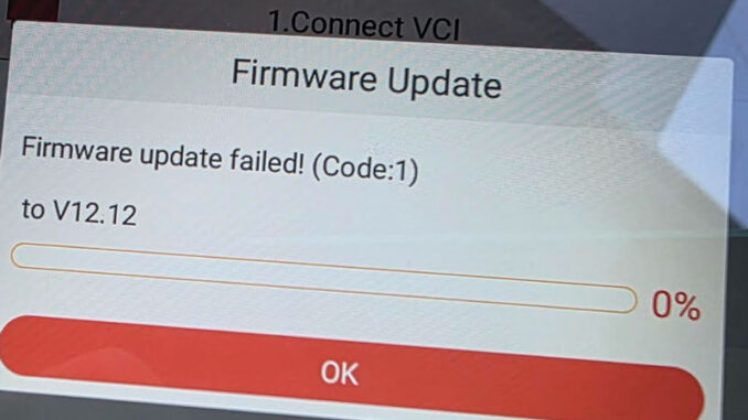 Resolve LAUNCH CRP909 CRP919 Firmware Upgrade Error (code1) (1)