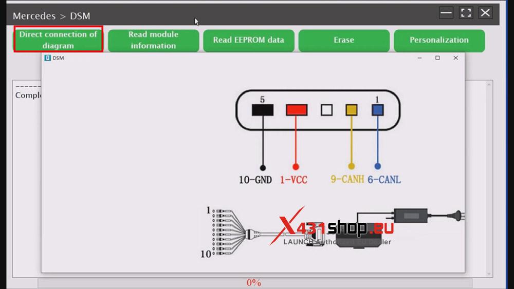 LAUNCH X431 ECU Tool Replace Mercedes Benz DSM Transmission (2)