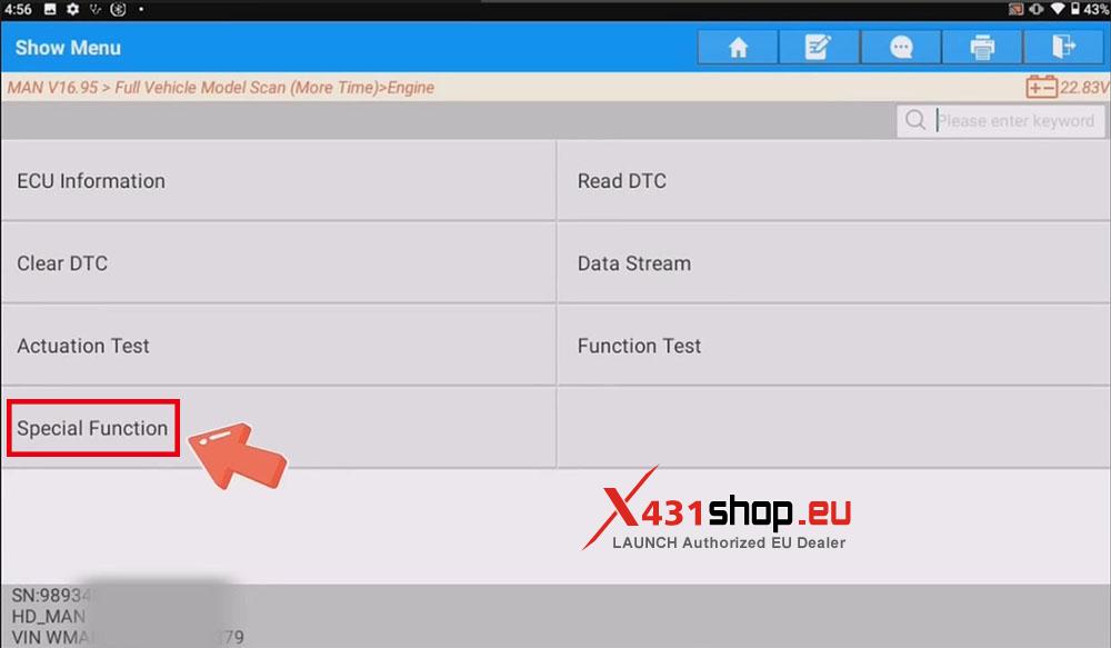 LAUNCH X431 PAD V ELITE MAN TGM Truck PDF Value Reset (5)